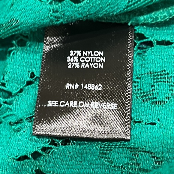 Torrid GREEN Lace TRENCH COAT, WITH TIE BELT, WOMEN PLUS SIZE 5X (28) - Picture 9 of 10